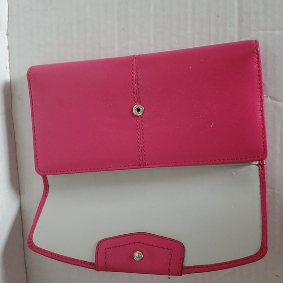 Coach Ashley Fuchsia Wallet Clutch Card Holder Women's Woman's Hot Pink - Picture 9 of 14